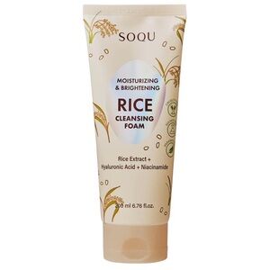 SOQU Rice Cleansing Foam - Moisturizing & Brightening